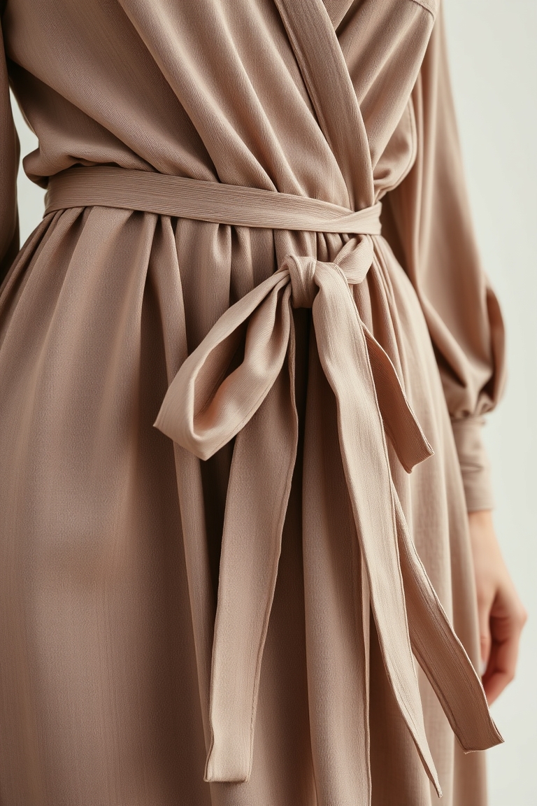 Detail of a flattering summer dress silhouette.