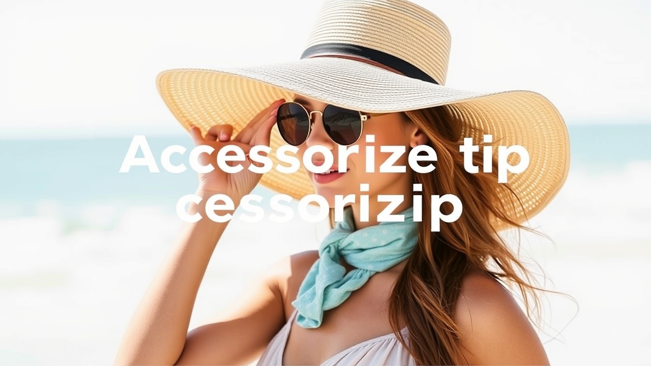 Beach holiday looks: accessorizing a wide-brim hat