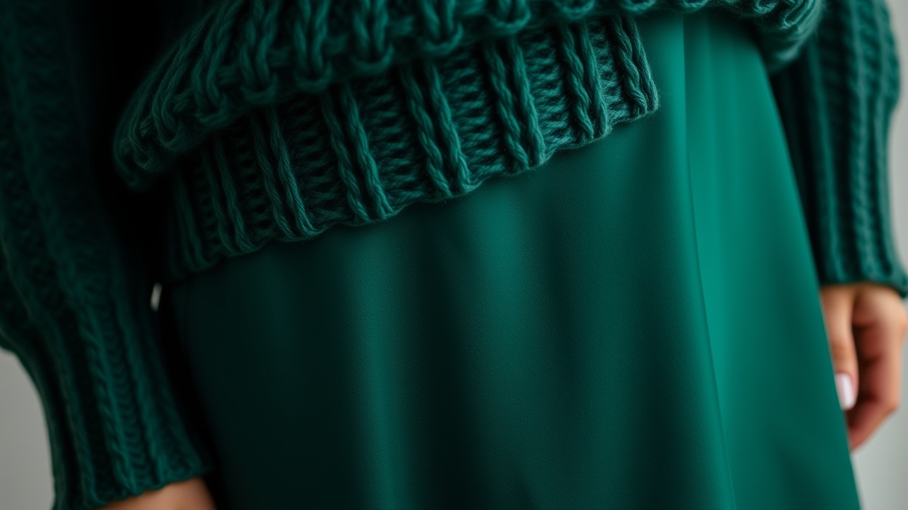 Detailed texture mixing for monochromatic looks.