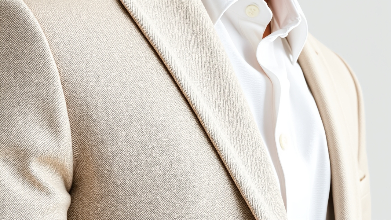 Detail shot of professional capsule clothing fabrics.